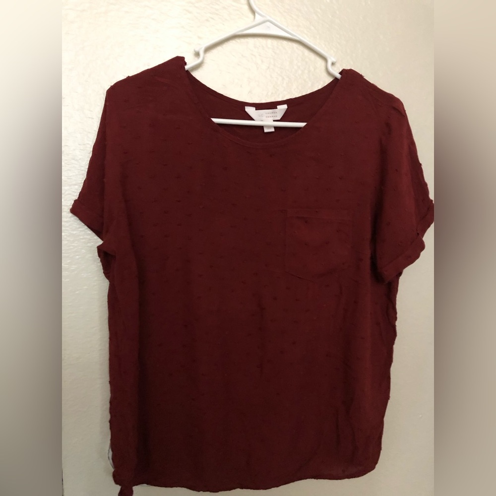 Lauren Conrad Short Sleeve Blouse